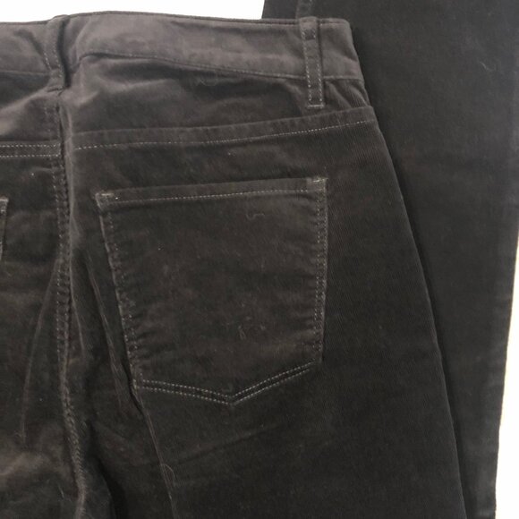 NWT Talbots The Flawless Five-Pocket Cord Straight-Leg Black Corduroy Pants 4 - Picture 10 of 13